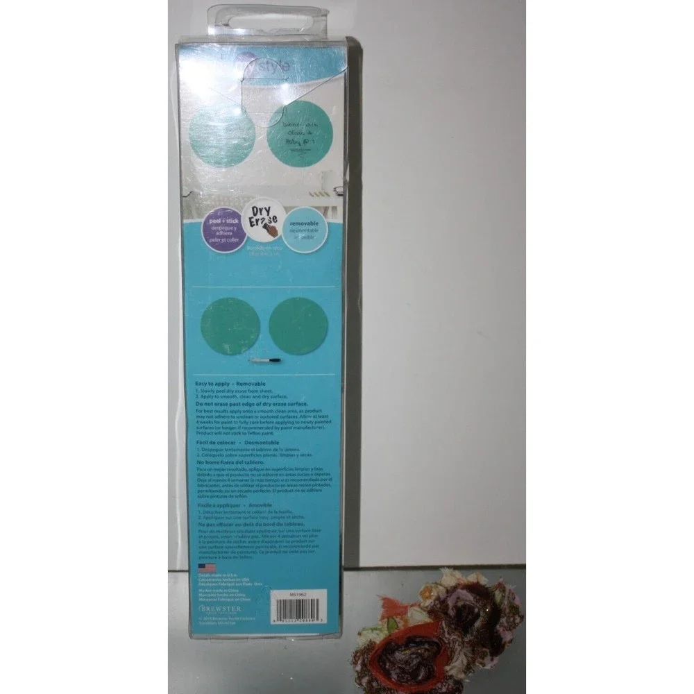 3/$15 My Style Dry Erase Peel & Stick Message Board & Calendar -11.25 x 11.25